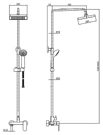 Bravat Душевая стойка Opal F9125183CP-A-RUS – фотография-4
