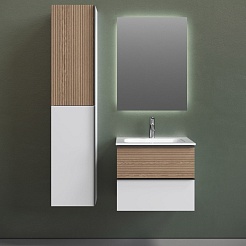 Sancos Тумба под раковину Delta 60 дуб светлый/белый – фотография-6