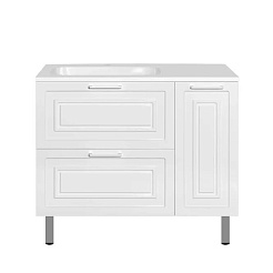 Style Line Мебель для ванной Альба 90 L напольная – фотография-4