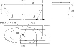 BelBagno Акриловая ванна BB83-1700 170x80 – фотография-5