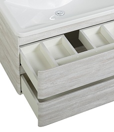 BelBagno Тумба с раковиной Albano 90 подвесная Rovere Vintage Bianco – фотография-6