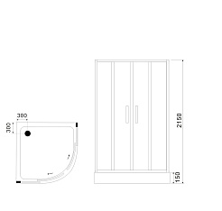 Black&White Душевая кабина Galaxy G8505 – фотография-7