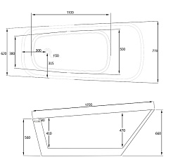 ABBER Акриловая ванна AB9218 170x77 – фотография-3