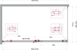 BelBagno Душевой уголок Soft Close-2 SOFT_CLOSE-2-AH-1-160/90-C-GM 160x90 профиль оружейная сталь стекло прозрачное – фотография-12