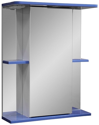 Stella Polare Зеркало-шкаф Колор-1 55/С синий – фото-1