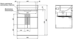 Aquanet Тумба с раковиной Ирис New 60 подвесная белая глянцевая – фотография-21