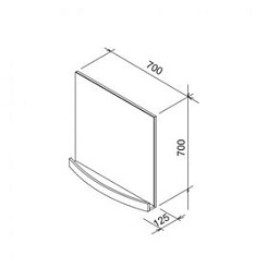 Ravak Мебель для ванной Evolution 70 белая – фотография-10