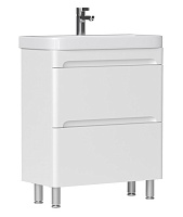 Equil Тумба под раковину Nice 60 2 ящика напольная белая