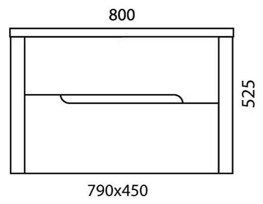  Тумба с раковиной Innato 80 – картинка-3