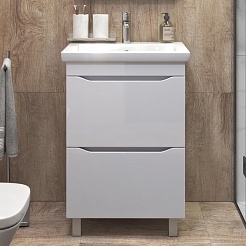 Vigo Тумба под раковину Grani 600-0-2 белая – фотография-2