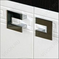 Misty Тумба с раковиной Олимпия 60 венге/белый – фотография-3