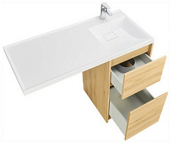 Акватон Мебель для ванной Лондри 40 R дуб сантана – фотография-4