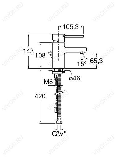 Roca Смеситель "Targa 5A3160C00" – картинка-5