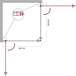 BelBagno Душевой уголок Etna 70/90 ETNA-AH-2-70/90-C-Cr стекло прозрачное – фотография-8
