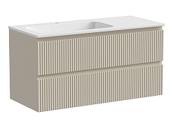 Sancos Мебель для ванной Snob R 100L beige soft – фотография-6