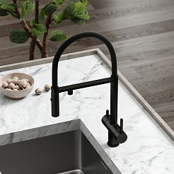 Sancos Смеситель для кухни Imola SC4010MB матовый черный – фотография-2