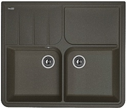 Florentina Мойка гранитная Остров черный – фотография-1