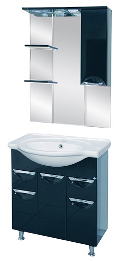 Misty Комплект Мебели Жасмин 75 черный, эмаль – фото, картинка, фотография-1