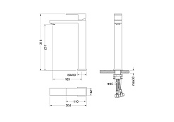 Aquatek Смеситель для раковины Либра AQ1604CR хром – фотография-4