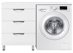 Style Line Тумба с раковиной Жасмин 120 Люкс PLUS L (3 ящика) – фотография-1