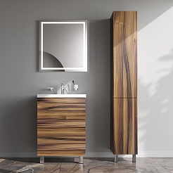 Am.Pm Тумба с раковиной Gem 60 орех – фотография-8