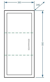 Stella Polare Шкаф подвесной Концепт 36/80 – фотография-2