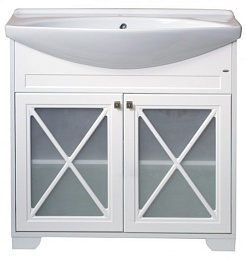 Атолл Мебель для ванной Палермо 85 витрина – фотография-4