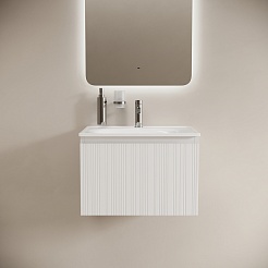 Sancos Тумба под раковину Code 60 c одним ящиком белая – фотография-2