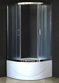 Royal Bath Душевой уголок 100/100 BK RB 100BK-C-CH – фотография-1