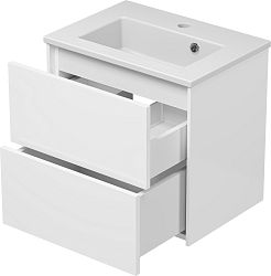 Brevita Тумба с раковиной Toy 50 белая – фотография-5