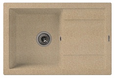 Florentina Мойка гранитная Липси 760 с углубленным крылом песочный