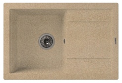 Florentina Мойка гранитная Липси 760 с углубленным крылом песочный – фотография-1