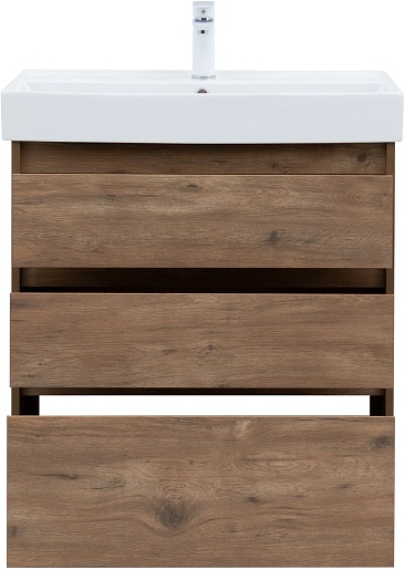 Aquanet Тумба под раковину Nova Lite 75 дуб рустикальный – картинка-7