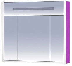 Misty Зеркальный шкаф Джулия 105 сиреневый – фотография-1