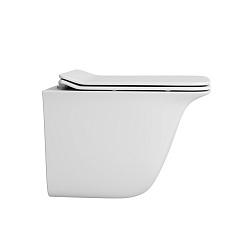 Owl 1975 Унитаз подвесной безободковый Eter Ruta-H с сиденьем DP микролифт – фотография-2