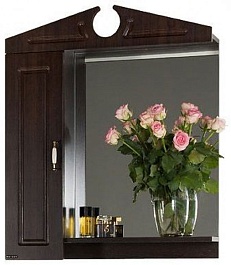 Водолей Зеркальный шкаф Капри 75 L венге – фотография-1