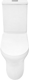 Azario Унитаз-компакт Tesoro AZ-8501 безободковый с бачком с сиденьем микролифт белый – фотография-3