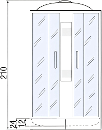 River Душевая кабина Nara Eco 80/24 – фотография-12