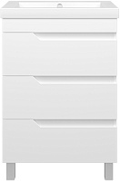 Misty Тумба с раковиной Софт 60 белая