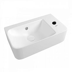 Teymi Раковина в туалет Hanna 45 T50903 правая белая – фотография-4