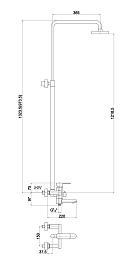 Timo Душевая система Beverly SX-1060/02 antique – фотография-3
