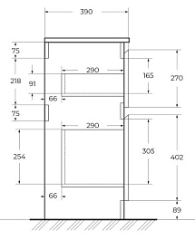 BelBagno Тумба с раковиной Kraft 39 70 напольная  Rovere Tabacco с раковиной BB-8099-3-70 – фотография-12