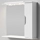 Водолей Зеркальный шкаф Лира 85 R белый – фотография-7