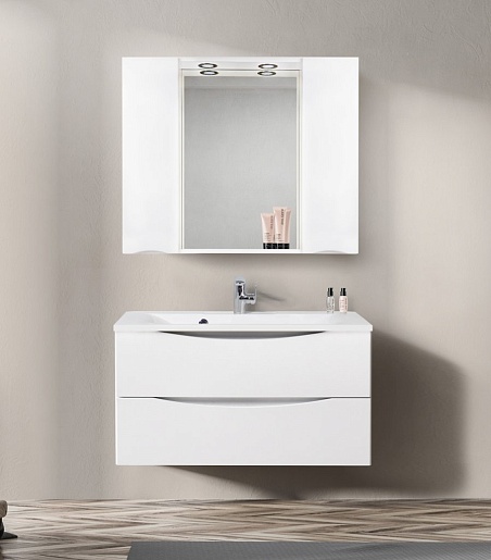 BelBagno Зеркало-шкаф MARINO-SPC-1200/750-2A-BL-P Bianco Lucido – фотография-4