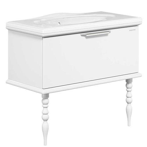  Тумба с раковиной Decora 100 белый – фото-1