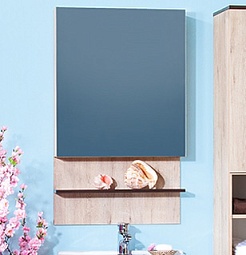 Бриклаер Мебель для ванной Карибы 60 дуб кантри/венге – фотография-6