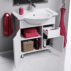 Aqwella Тумба с раковиной Эколайн 75 – фотография-5