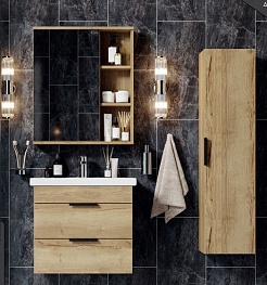 Onika Зеркальный шкаф Легран 60 дуб галифакс – фотография-3