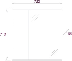 Onika Мебель для ванной Марбл 75.02 подвесная мрамор/камень бетонный – фотография-11