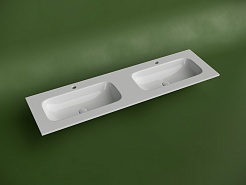 Ceramicanova Мебельная раковина Grace 161 с двумя чашами CN7023 белая – фотография-4